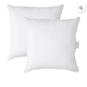 New Set of 2 20x20 Throw Pillow Inserts